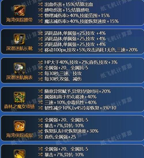 DNF奶妈推荐左槽装备有哪些？如何选择？